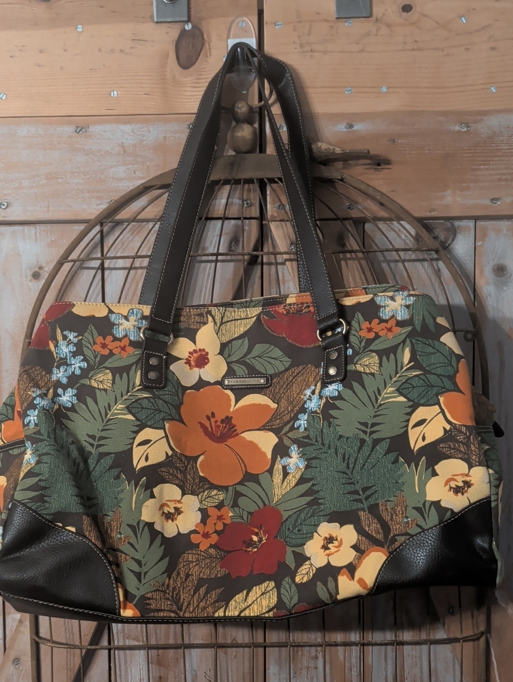 Large Caribbean Joe Travel Overnight Bag